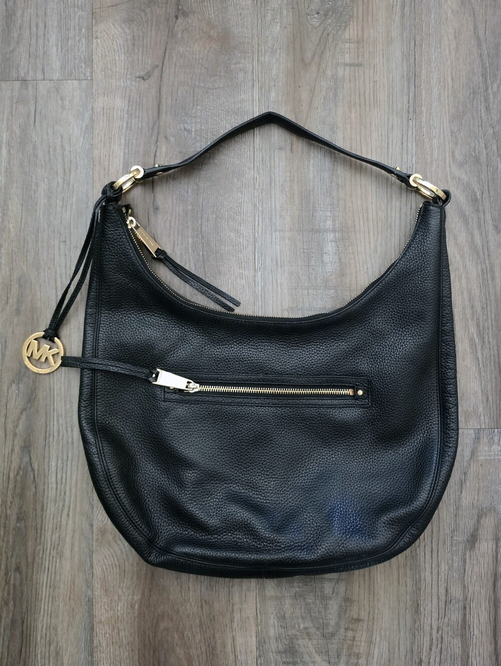 NWOT Michael Kors Black Leather Hobo Bag